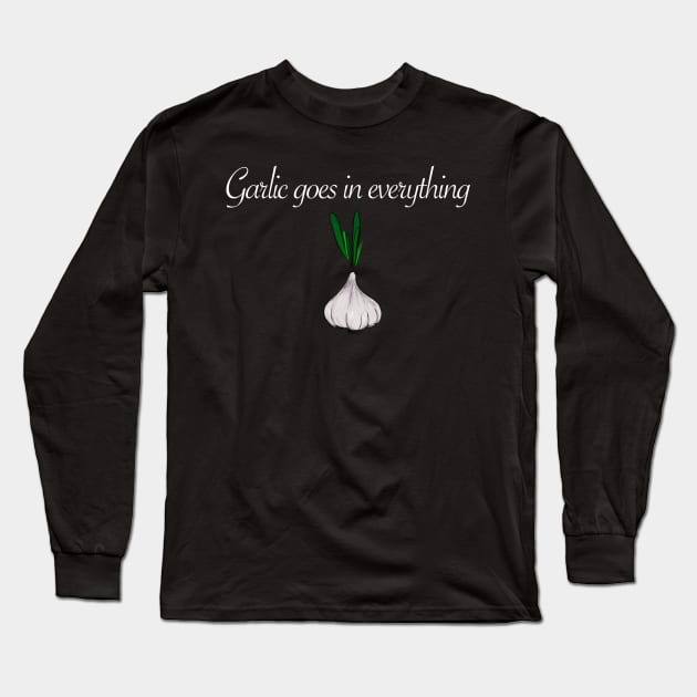 Garlic Long Sleeve T-Shirt by Stephanie Kennedy 